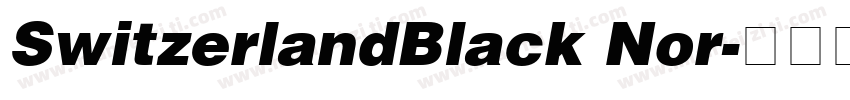SwitzerlandBlack Nor字体转换